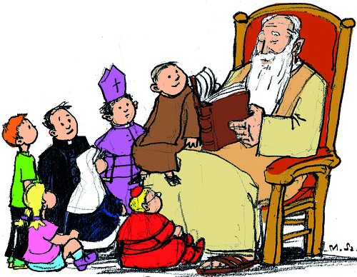 Zeichnung Kirchenvater